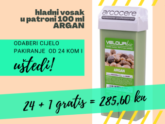 Patrona voska za depilaciju ARGAN 24+1 gratis - DEPILACIJAVoskovi u patronamaSPECIJALNE PONUDEDEPILATORY (HAIR REMOVAL) PRODUCTSLiposoluble waxes in roll-on cartridgesSPECIAL OFFERS cijena, prodaja, Hrvatska Patrona voska za depilaciju ARGAN 24+1 gratis - DEPILACIJAVoskovi u patronamaSPECIJALNE PONUDEDEPILATORY (HAIR REMOVAL) PRODUCTSLiposoluble waxes in roll-on cartridgesSPECIAL OFFERS cijena, prodaja, Hrvatska