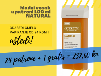 Patrona voska za depilaciju NATURAL 24+1 gratis - KOZMETIČKI SALONIDepilacijaBEAUTY SALON AND SPADepilatory (hair removal) products cijena, prodaja, Hrvatska Patrona voska za depilaciju NATURAL 24+1 gratis - KOZMETIČKI SALONIDepilacijaBEAUTY SALON AND SPADepilatory (hair removal) products cijena, prodaja, Hrvatska