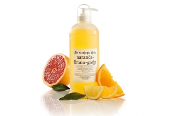 Ulje za masažu - naranča/limun/grejp 500mL - Kozmetički saloniUlja za masažu cijena, prodaja, Hrvatska Ulje za masažu - naranča/limun/grejp 500mL - Kozmetički saloniUlja za masažu cijena, prodaja, Hrvatska