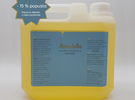 Ulje za masažu mediteran 3000 mL - AROMABELLA ULJA Aromabella ulja za masažu i njegu tijela 3000 mL cijena, prodaja, Hrvatska