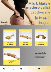 Mix & match valjci za oblikovanje bokova i bedra - MADEROTERAPIJAValjci (oklagije) za maderoterapiju tijelaMADEROTHERAPYMaderotherapy rollers for body cijena, prodaja, Hrvatska