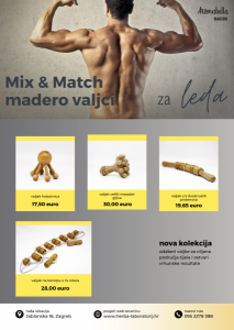 Mix & match valjci za leđa - MADEROTERAPIJAValjci (oklagije) za maderoterapiju tijelaMADEROTHERAPYMaderotherapy rollers for body cijena, prodaja, Hrvatska
