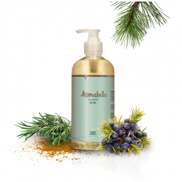 Aromabella Detox ulje za masažu 500mL - PONUDE, AROMABELLA ULJA , Aromabella ulja za masažu i njegu tijela 500 mL,  cijena, prodaja, Hrvatska