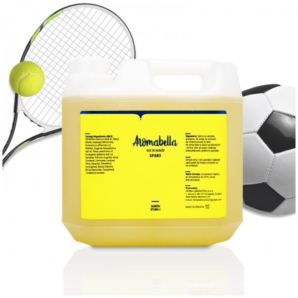 Aromabella sport & recovery ulje za masažu 3000 mL - AROMABELLA ULJA , Profesionalna masažna ulja Aromabella, Velika pakiranja,  cijena, prodaja, Hrvatska