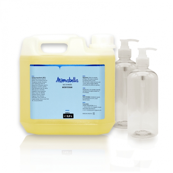 Kanister 3L + 2 boce 500ml GRATIS - PONUDE, AMBALAŽA, AROMABELLA ULJA , Aromabella ulja za masažu i njegu tijela 3000 mL,  cijena, prodaja, Hrvatska