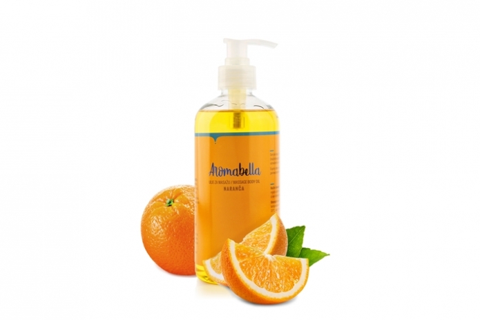 Aromabella - Orange massage oil - 500 ml - Aromabella massage oils cijena, prodaja, Hrvatska