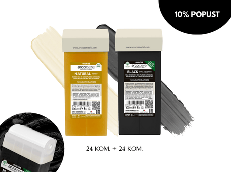Best seller paket Natural & Black Etna - PONUDEDEPILACIJAVoskovi u patronamaPromo paketi cijena, prodaja, Hrvatska